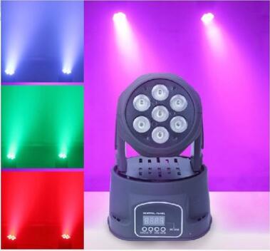 7pcs 4in1 led moving head wash beam party light stage light
